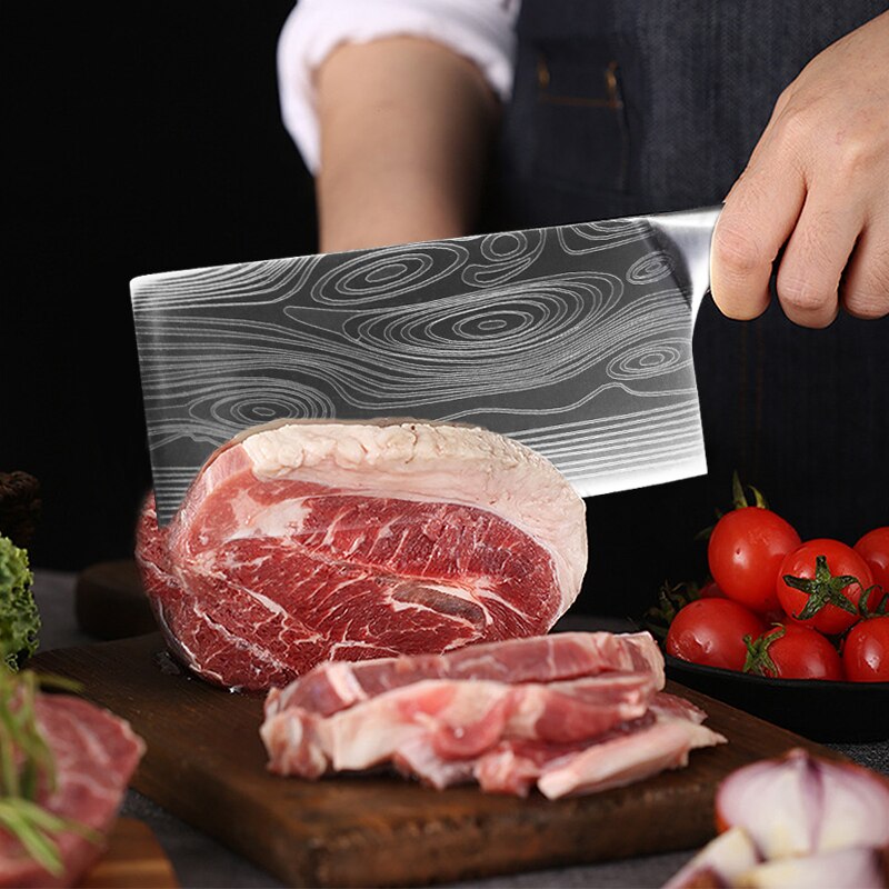 couteau hachoir a viande chinois