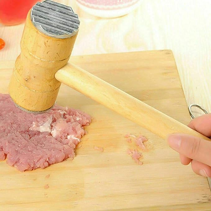 Achat Attendrisseur de viande maillet à viande rond en bois d'olivier Achat Attendrisseur de viande maillet à viande rond en bois d'olivier